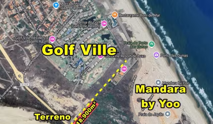 VERAS VENDE TERRENO 18.900m² AO LADO DO GOLF VILLE - PORTO DAS DUNAS - AQUIRAZ-CE