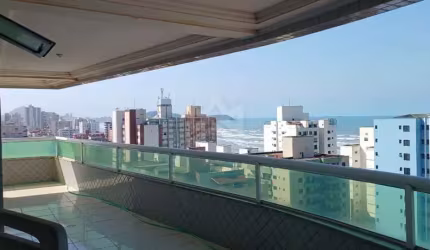 Apartamento a venda Praia Grande SP 3 quartos suites vista mar na Vila Tupi