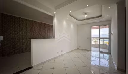 Apartamento a venda Praia Grande 1 quarto, churrasqueira na sacada e lazer compl