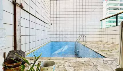 Cobertura com 3 suítes, Piscina e Gourmet à venda na Aviação Praia Grande-SP