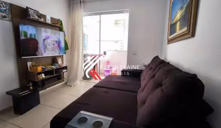 Apartamento à Venda com 2 dormitórios e sacada com churrasqueira/Biguaçu.