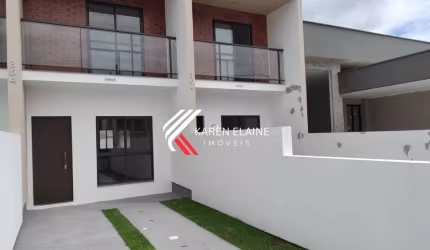 Sobrado Novo e pronto à venda: 02 dorm no Sertão do Maruim em São José.