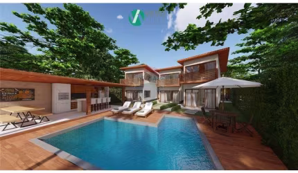 Apartamento à venda na Praia do Forte: 1 banheiro, 1 vaga de garagem e 35,00 m² de área em Mata de São João-BA!