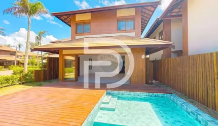 Casa de Alto Padrão à Venda – 4 Suítes, 2 Vagas, Piscina Privativa, Condomínio Marluá, Itacimirim,