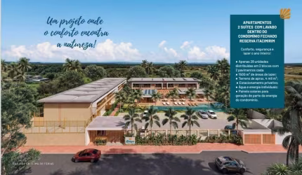Imperdível oportunidade: Apartamento à venda em Itacimirim com 2 quartos, 2 suítes, 70m² e garagem!