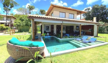 Casa de luxo em condomínio na Praia do Forte - 4 quartos, 4 suítes, 6 banheiros - Mata de São João-BA