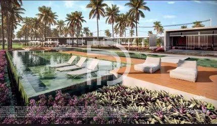 Lote de esquina com vista deslumbrante para o mar no Alphaville Guarajuba — exclusividade e amplitu