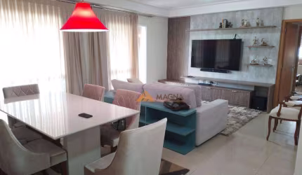 Apartamento com 3 suítes.todo mobiliado, 124 m² - venda por R$ 1.300.000 ou aluguel por R$ 9.127/mês - Bosque das Juritis - Ribeirão Preto/SP