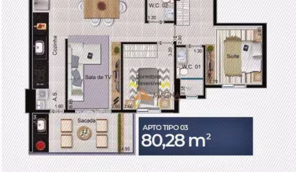Apartamento à venda, 80 m² por R$ 526.223,95 - Jardim Sumaré - Ribeirão Preto/SP