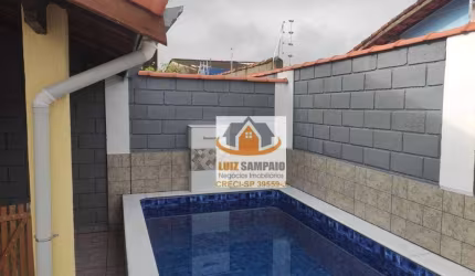 Cana Nova com Piscina, Nova Itanhaém, 2 Dorm (1 Suíte)