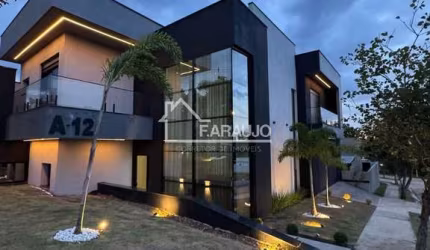 Casa de alto padrão à venda com espaço onde a modernidade se encontra com a praticidade, com 3 suítes master no Condomínio Campos do Conde, Sorocaba