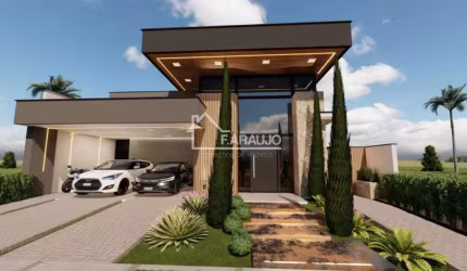 CASA TERREA  EM CONSTRUÇÃO(FASE FINAL DE ACABAMENTO) À VENDA COM 3 SUÍTES NO CONDOMÍNIO MONT BLANC, SOROCABA-SP