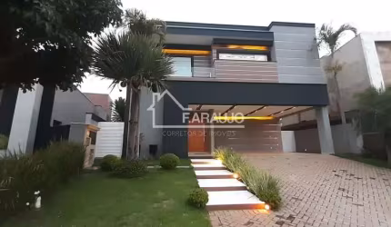 Casa de luxo no Alphaville Nova Esplanada 1: 4 suítes, piscina, varanda gourmet e muito mais!