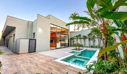 Casa em Condomínio de Luxo com 3 Suítes no Jardim Residencial Helvétia Park I em Indaiatuba-SP - 290m²