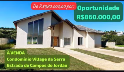 Casa em Condomínio para Venda em Tremembé, Loteamento Comercial e Residencial Village da Serra, 3 dormitórios, 1 suíte, 3 banheiros, 3 vagas