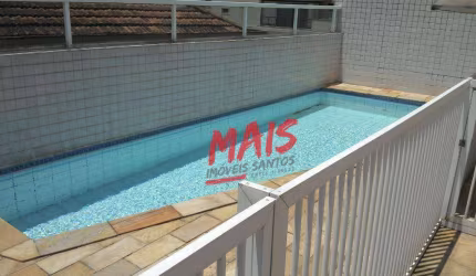 Apartamento Garden com 3 dormitórios, 80 m² - Gonzaga - Santos/SP