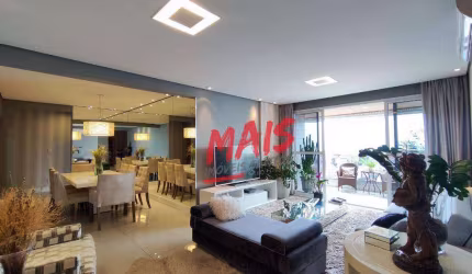 Apartamento com lazer, varanda, 3 suítes, à venda, 180 m² - Ponta da Praia - Santos/SP