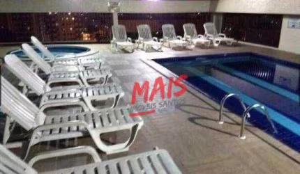 Flat com serviço de quarto, à venda, 64m² de área total - Centro - São Vicente/SP