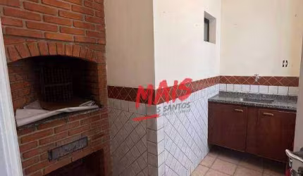 Sobreposta Alta, ampla: 158m2 de área útil,, 2 garagens! em Santos, SP