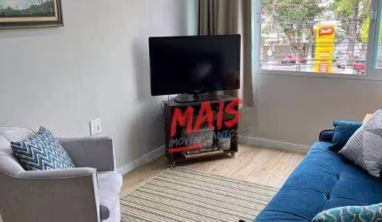 Apartamento com 1 dormitório à venda, 40 m² - Gonzaga - Santos/SP