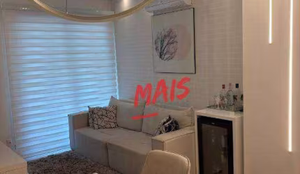 Apartamento com 1 dormitório à venda, 54 m² - Pompéia - Santos/SP