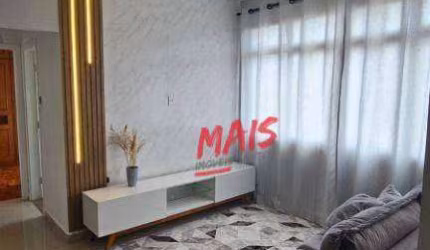 Apartamento mobiliado, com 2 quartos para alugar, 86 m² por - Boqueirão - Santos/SP