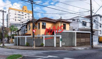 Sobrado comercial de esquina para alugar no Embaré - Santos/SP