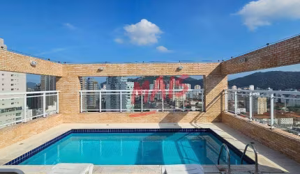 Apartamento com lazer, mobiliado, 1 quarto, garagem demarcada, para alugar, 50m² - Gonzaga - Santos/SP