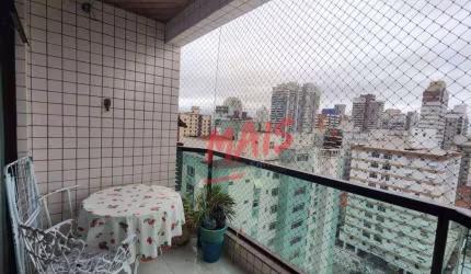 Apartamento com 2 dormitórios para alugar, 95 m²  - Pompéia - Santos/SP