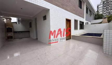Sobrado novo com piscina, churrasqueira e 2 vagas de garagem!
