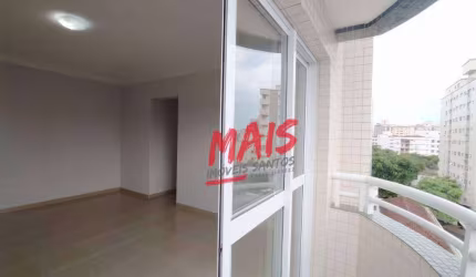 Apartamento com 2 dormitórios para alugar, 94 m² - Embaré - Santos/SP