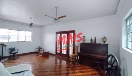 Sobrado com 3 dormitórios à venda, Terreno 520m² e construção 307m² - Boqueirão - Santos/SP