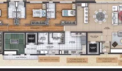 Aparamento - 256m² com 4 suítes e 4 vagas de garagem no VIVACE Moinhos - bairro Moinhos de Vento.