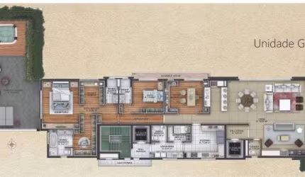 Aparamento Garden - 327m² com 3 suítes e 4 vagas de garagem no VIVACE Moinhos.