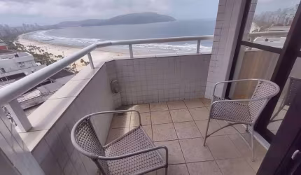 FLAT 1 DORMITÓRIO COM VISTA PARA O MAR 1 VAGA DE GARAGEM LAZER NA COBERTURA