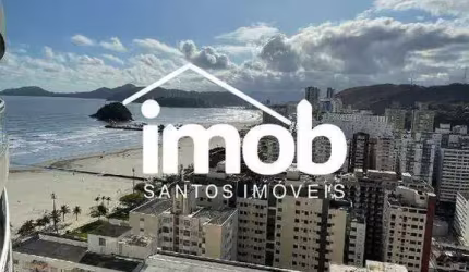 LOCAÇÃO - APARTAMENTO STUDIO MOBILIADO - COM VISTA MAR - GONZAGA - SANTOS