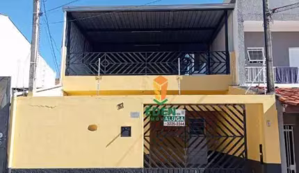Casa com 2 quartos, sendo 1 suíte, 2 banheiros, garagem para 2 carros, para Locação na Rua Silvio Klinguelfus, Jardim Califórnia, Sorocaba/SP