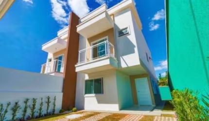 CASAS DUPLEX EM RUA PRIVATIVA NO CENTRO DO EUSÉBIO! ÁREA DE 127m2 E 4 QUARTOS!