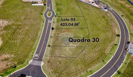 Terreno à Venda no Condomínio Flor D´Aldeia - Aldeia dos Pássaros II em Mogi Mirim com 423m²