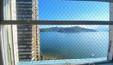 Apartamento em São Vicente 1 Quarto com Vista para o mar