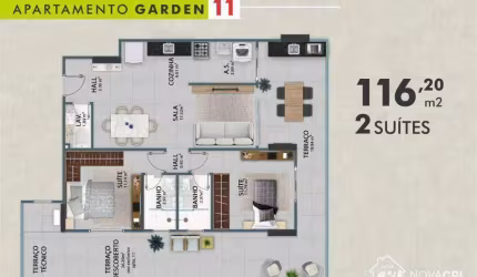 Apartamento  2 quartos à venda na Vila Guilhermina Praia Grande/SP