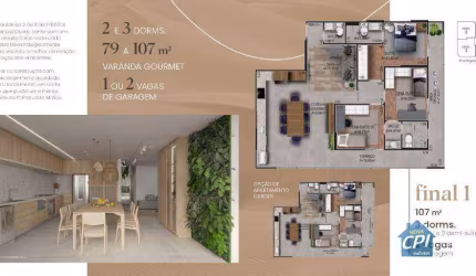 Apartamento com 3 Quartos Canto do Forte na Praia Grande/SP