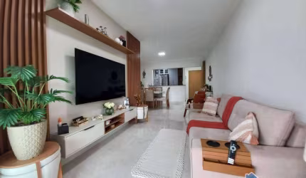 Apartamento  SEMI MOBILIADO com 3 Quartos no Caiçara em Praia Grande/SP