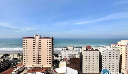 Apartamento com 2 Dormitórios, Suíte, Sacada Gourmet e Vista Mar no Caiçara – Praia Grande
