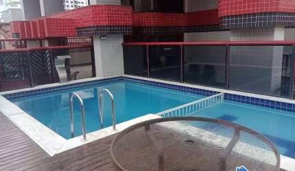 Apartamento 1 Quarto na Guilhermina com Vista Mar, Lazer Completo