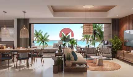 Incrível Apartamento de Alto Padrão em Condomínio Fechado com 75m² à venda | Porto Das Dunas, Aquiraz-CE