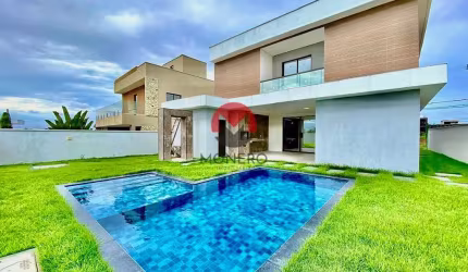 Incrível MANSÃO no ALPHAVILLE CEARÁ 2 com 320M² sendo 04 SUÍTES e 04 VAGAS | Cidade Alpha, Eusébio-CE