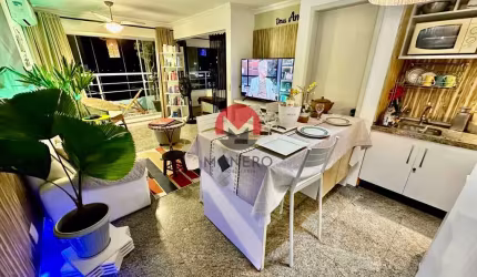 FLAT PORTEIRA FECHADA com 01 SUÍTE na AV. BEIRA MAR com VISTA MAR ETERNA | Mucuripe, Fortaleza-CE