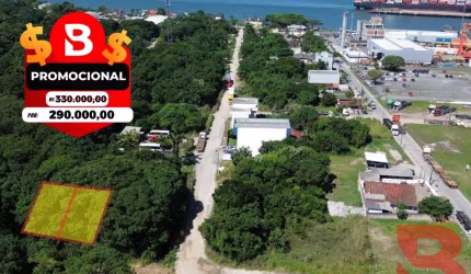 DOIS TERRENOS LOCALIZADOS NO BAL.SANTA TEREZINHA- PROXIMOS AO PORTO DE ITAPOÁ. VALOR PROMOCIOAL DE **R$ 330.000,00 POR R$ 290.000,00**