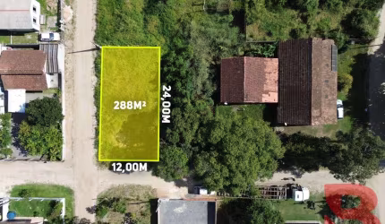 ÓTIMO TERRENO DE ESQUINA LOCALIZADO NO BAIRRO PONTAL DO NORTE COM 288,00M2.